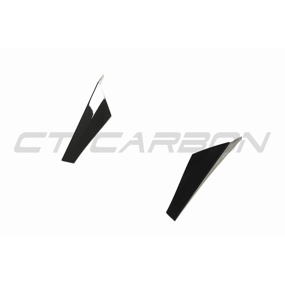 Volkswagen Golf MK8 CT Carbon gloss black rear window trim accessory showing the sleek, shiny finish on the vehicle's rear window.