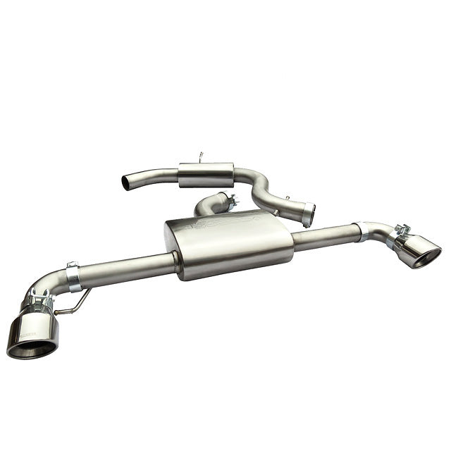 Cobra Sport VW Golf GTI Mk6 2.0 TSI cat back performance exhaust system installed on a 2009-2012 model.