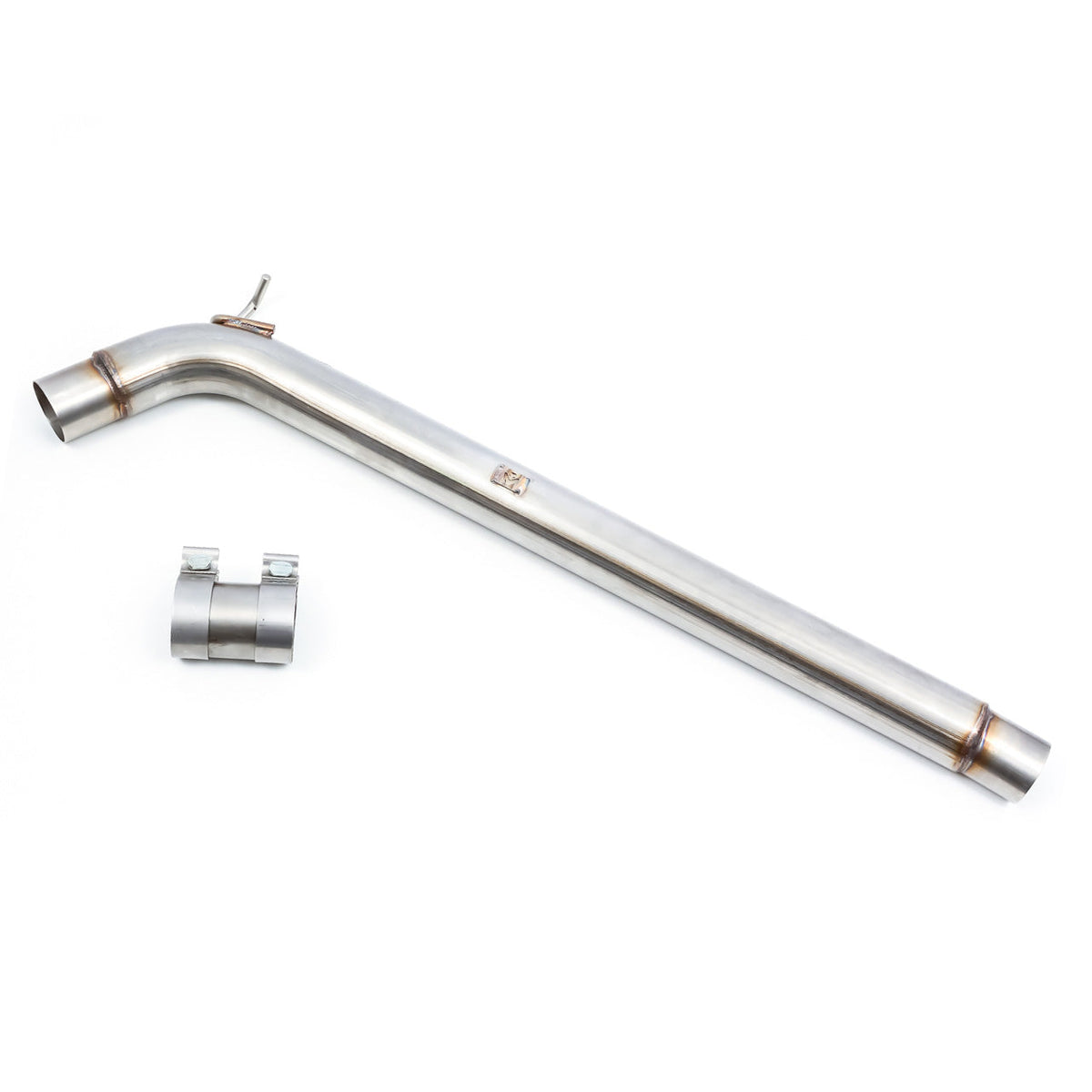 Cobra Sport VW Golf GTI Mk7.5 2.0 TSI resonator delete centre section exhaust pipe with polished finish