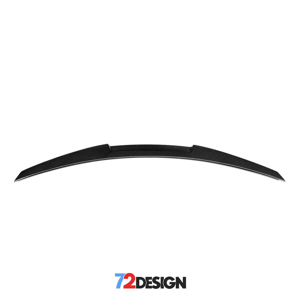 BMW 2 Series F22 gloss carbon fibre performance style spoiler by 72Design, showing sleek aerodynamic design on the car.