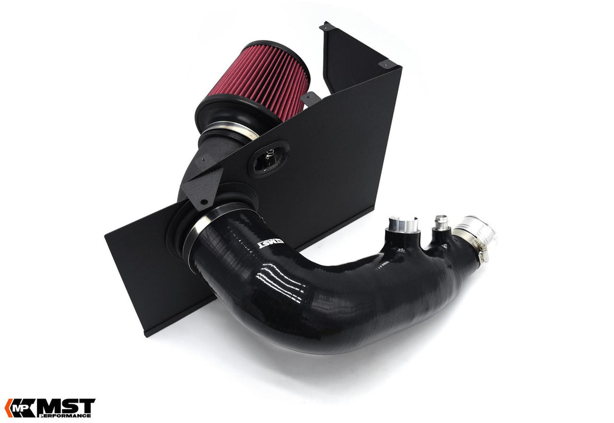 MST Performance induction kit for BMW 3 and 4 Series 2.0T B48 G2x engines, showing the air filter and intake components.