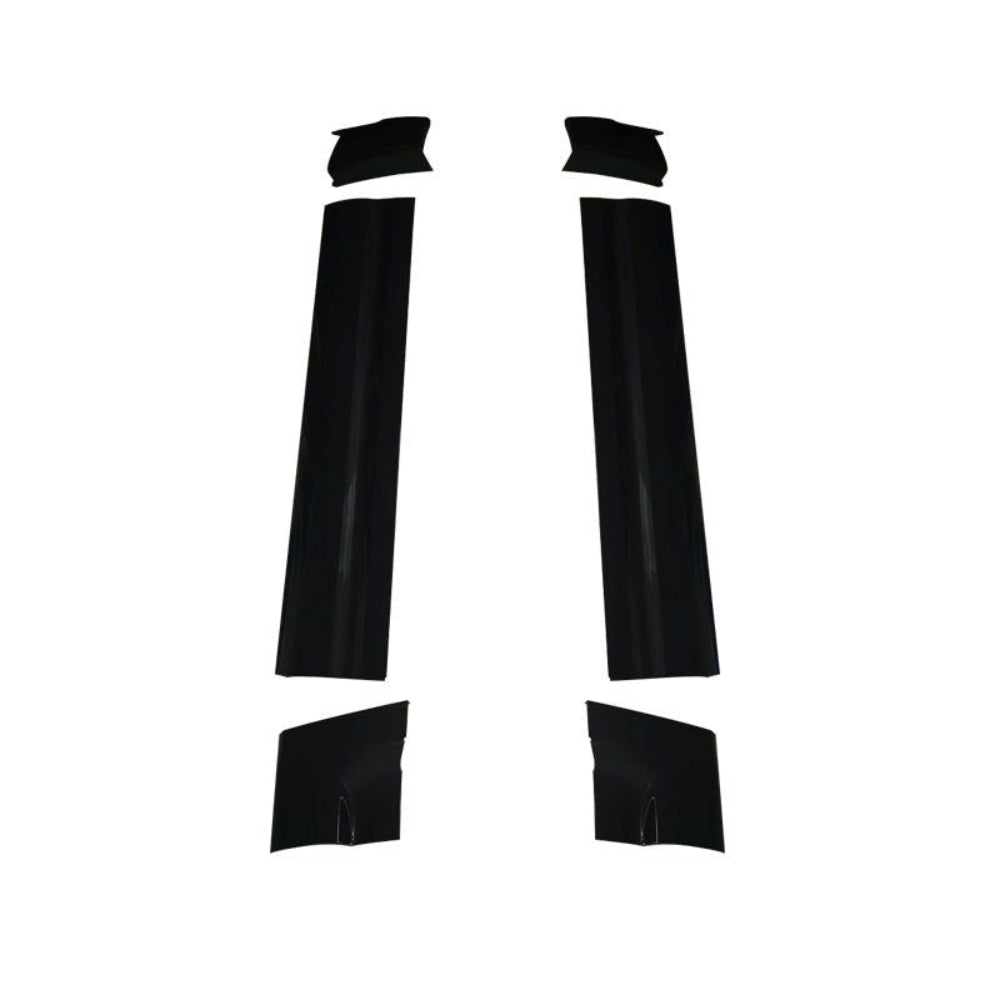Gloss black door panels for Land Rover Defender L663 90 by CT Carbon, showcasing sleek, high-quality interior replacement parts.