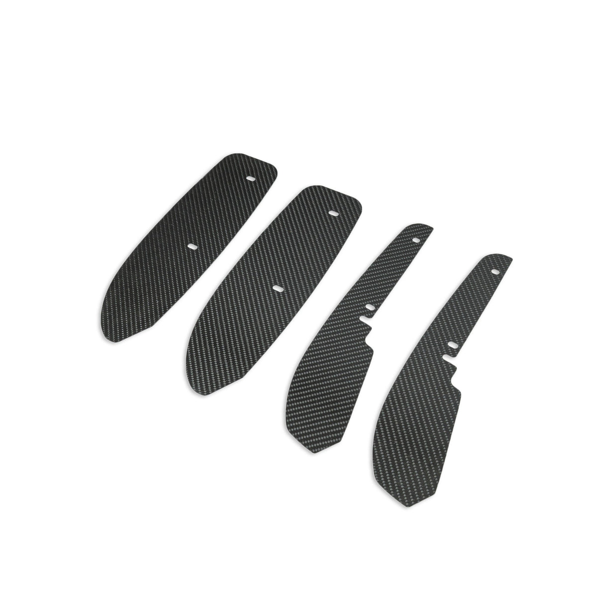 Automotive Passion carbon fiber arch guard set for Audi S3 and RS3 Sedan (2017-2021, 8V LCI), showing sleek black carbon fiber finish.