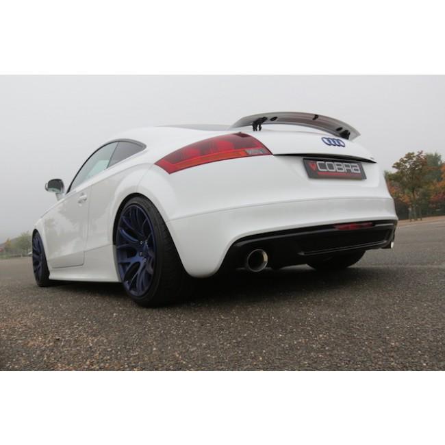 Cobra Sport Audi TT Mk2 2.0 TFSI Quattro cat-back performance exhaust installed on a 2012-14 Audi TT Quattro.