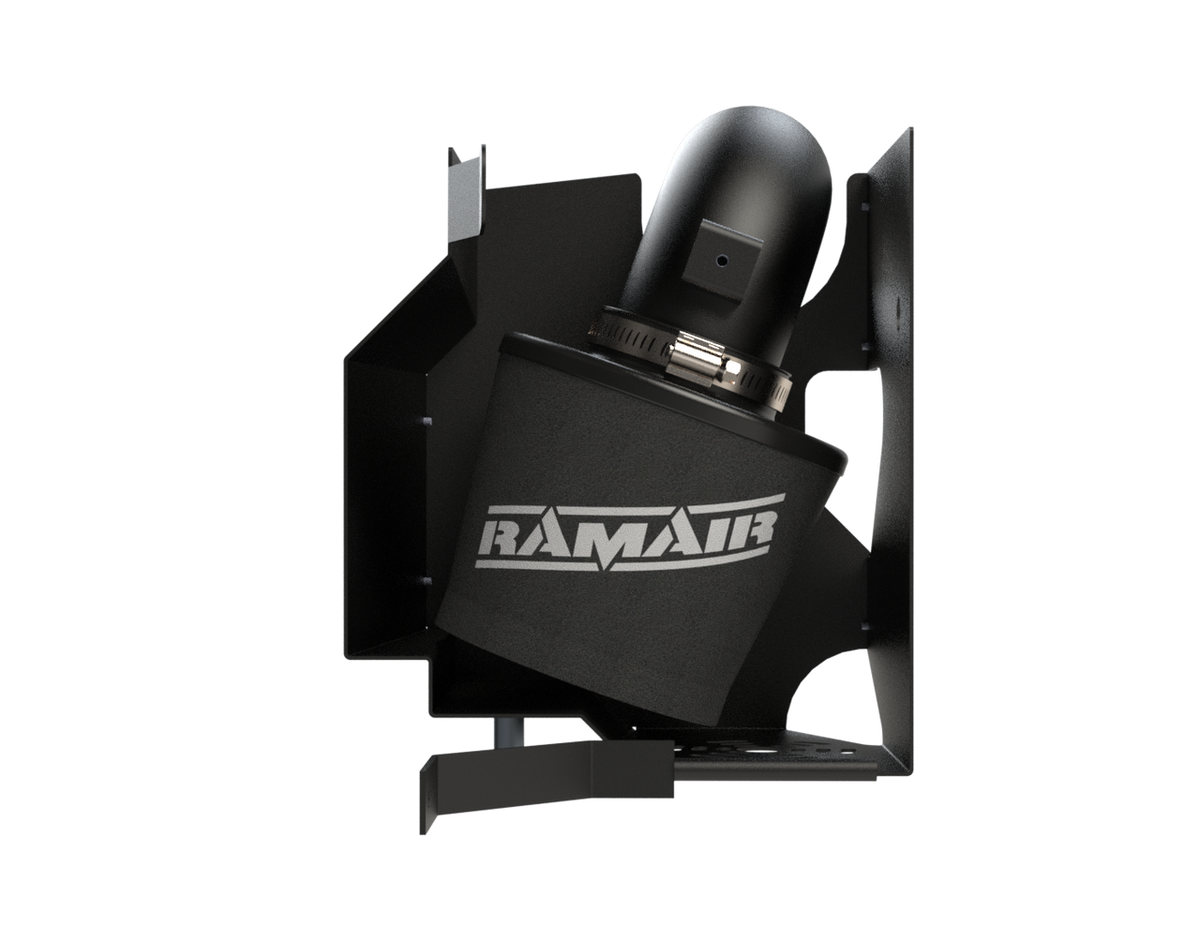 Ramair induction kit air filter for Renault Megane 3 2.0 RS, showcasing the high-performance air filter and intake components.