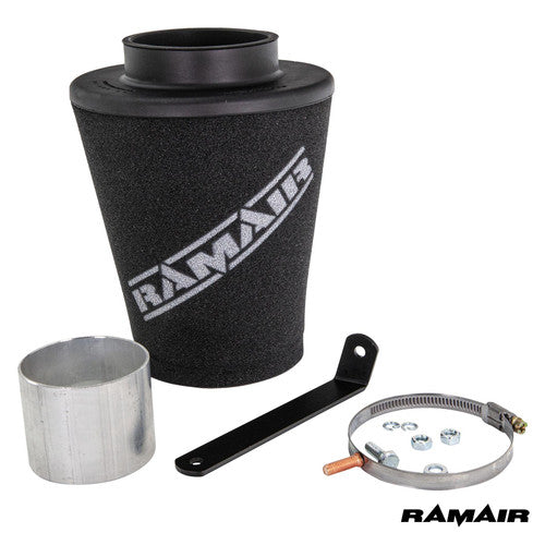 Ramair Punto Abarth 1.4T SR induction kit with high-performance air filter and intake tubing for improved engine airflow.