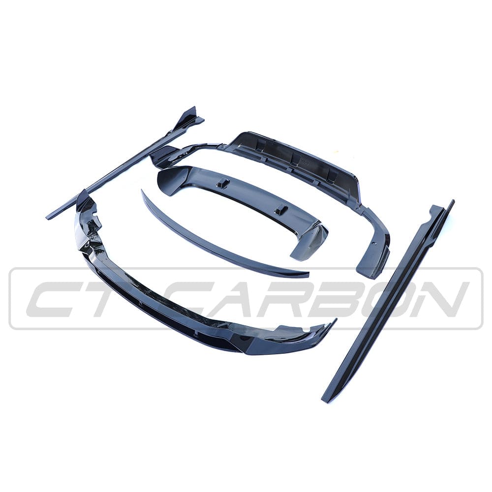 Black plastic kit for BMW G05 X5 2018-2023 by CT Carbon, showing full exterior panels on the vehicle.