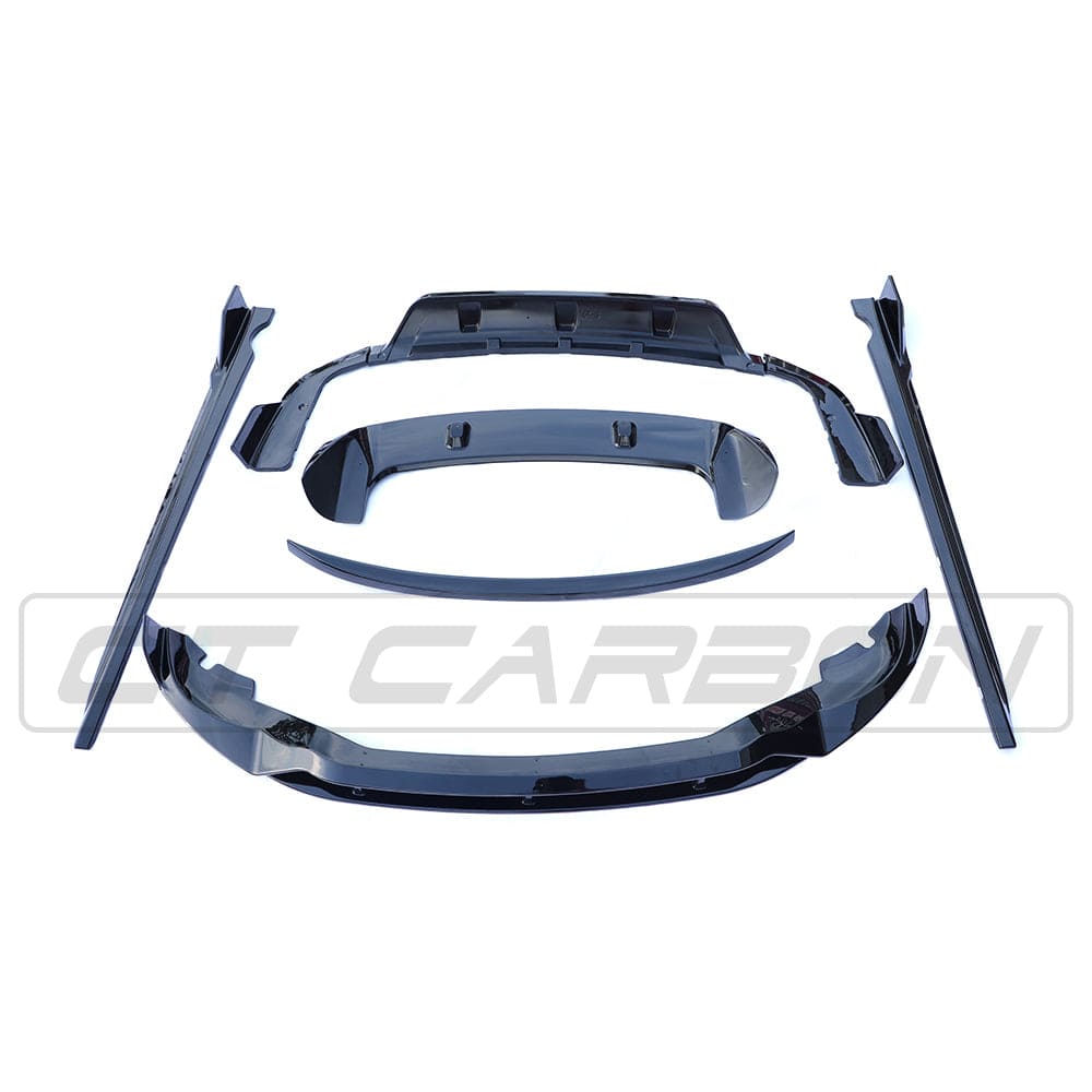 BMW G05 X5 2018-2023 CT Carbon full black plastic kit, includes all exterior panels for a sleek, uniform look.