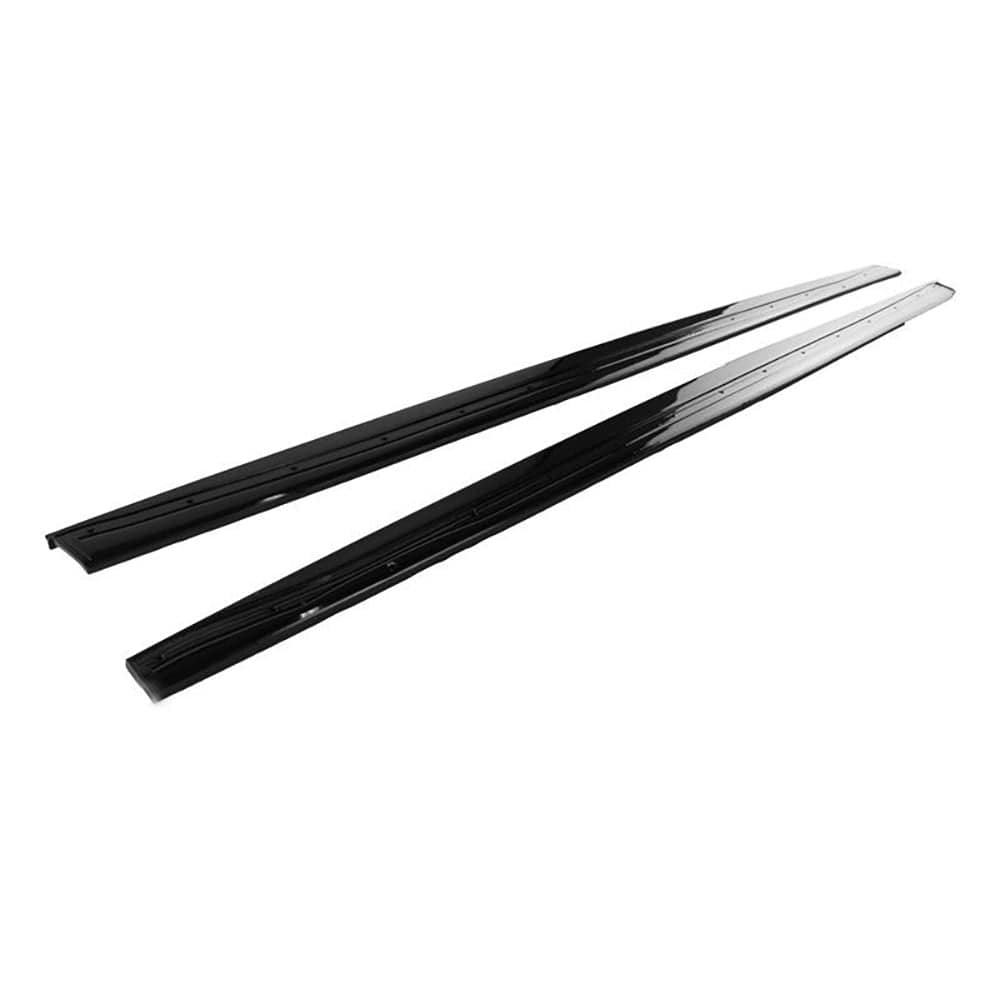 BMW 4 Series F32/F33/F36 side skirts by CT Carbon in gloss black, featuring sleek MP style for enhanced sporty appearance.