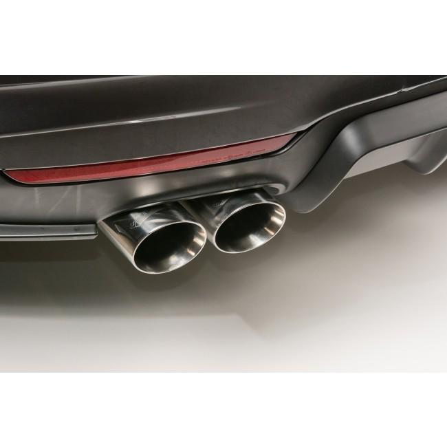 Cobra Sport BMW 430D F32/F33/F36 quad exit M4 style performance exhaust conversion installed on a BMW 435D.