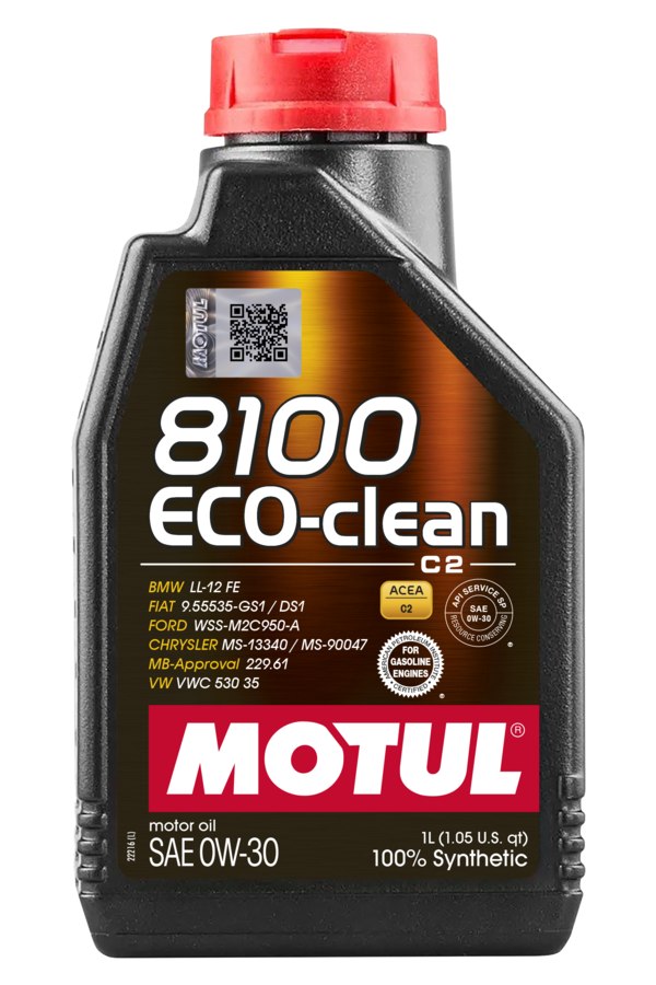 Motul Eco-Clean 0W-30 selected oil component for the BMW minor service kit; see contents for supplied quantities