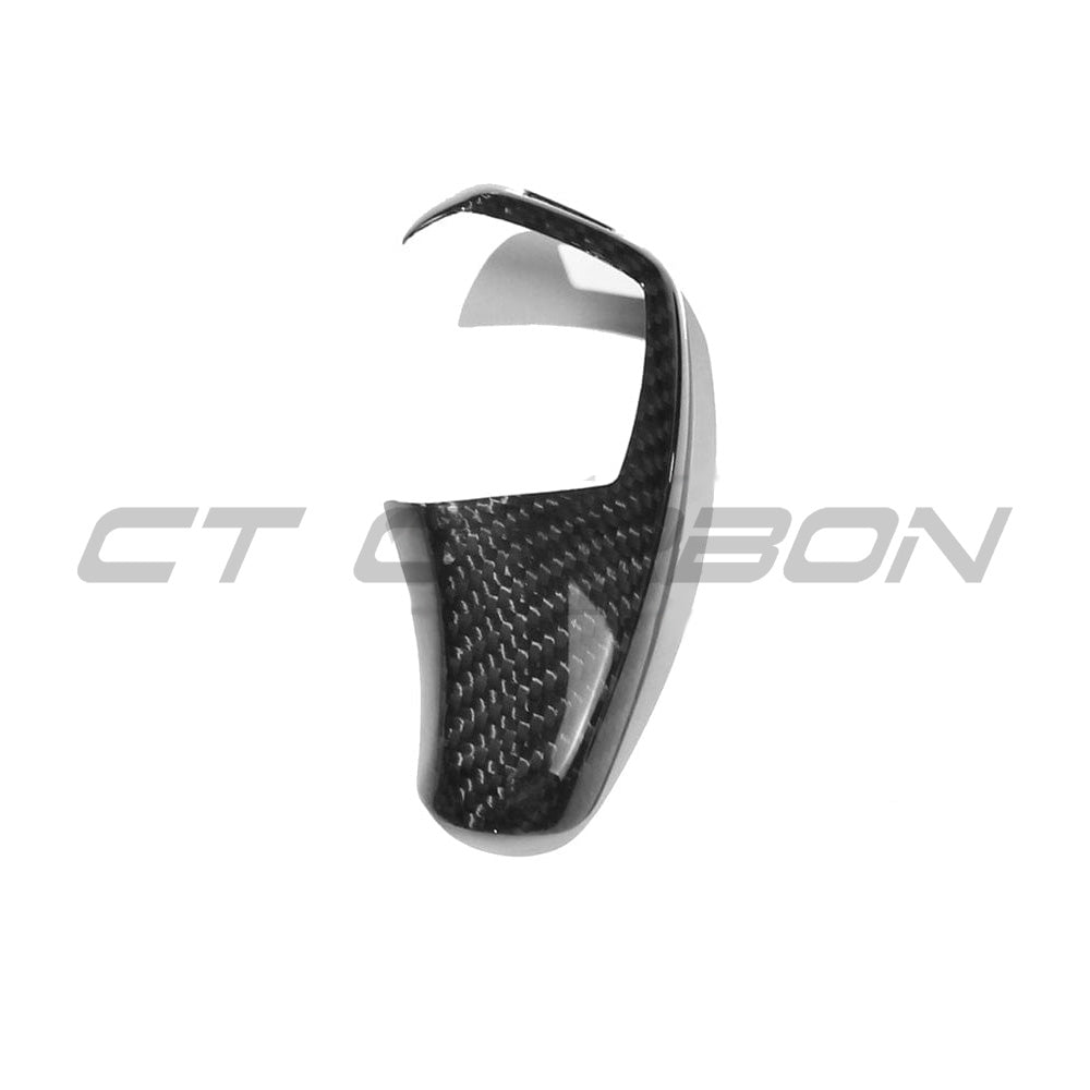BMW Fxx ZF shifter cover by CT Carbon, LHD, made of carbon fiber, designed as an accessories for BMW Fxx models.