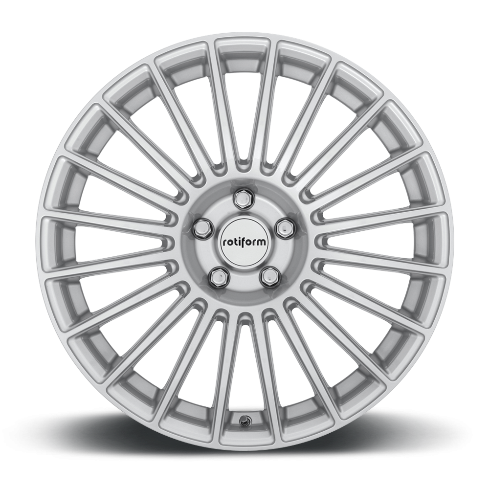 Rotiform BUC wheels in 19x8 inches with silver finish, featuring a sleek face design for stylish vehicle enhancement.