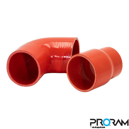 Ramair PRORAM performance induction kit for Ford Focus RS MK3, featuring red air filters and high-quality engine components.