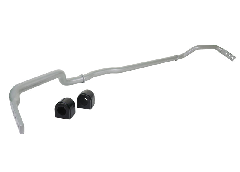 Whiteline rear anti-roll bar assembly for BMW 2 F87 M2, showing the kit components and mounting hardware.