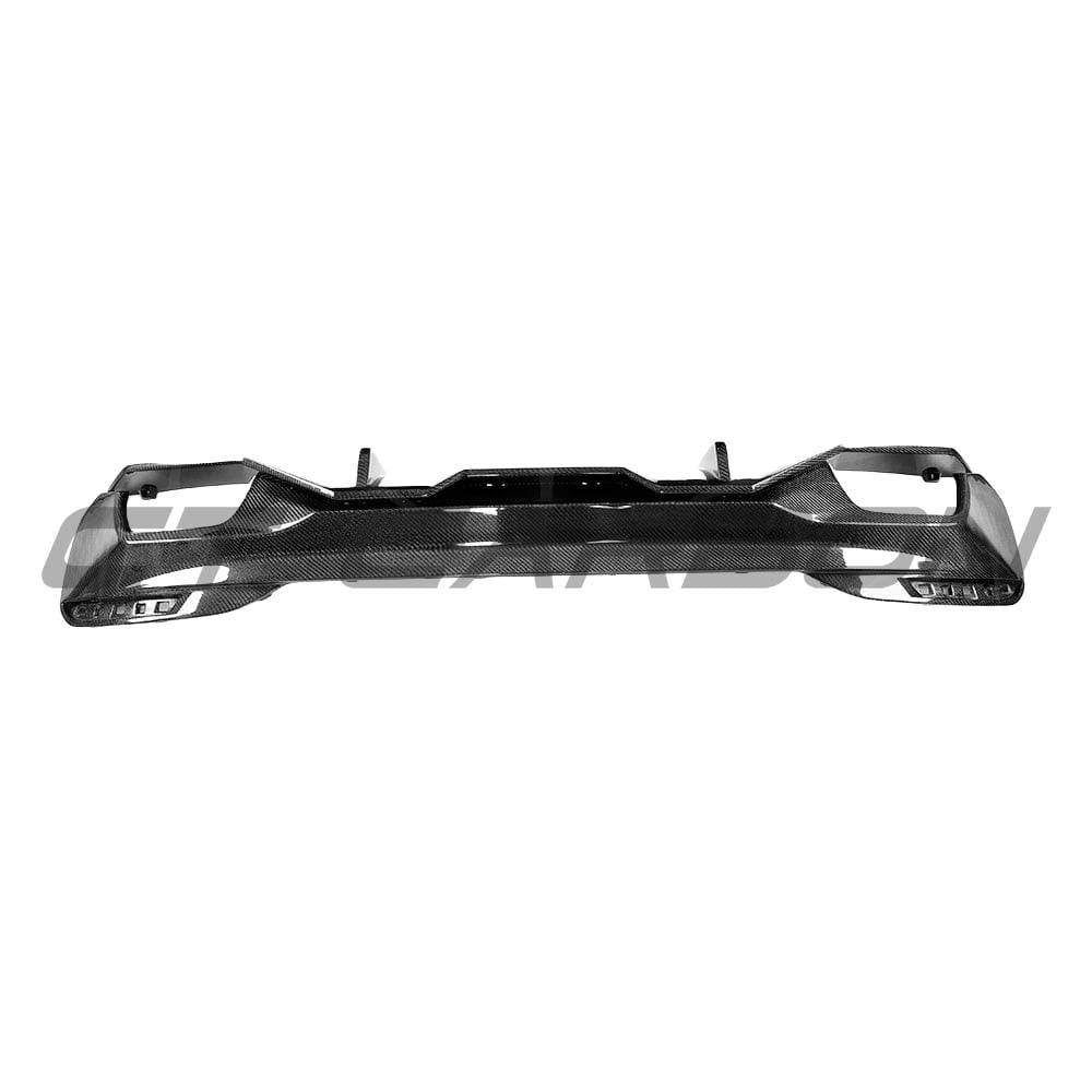 BMW G30 5 Series V8 Carbon Fibre Diffuser Kit by CT Carbon, with sleek diffuser design for M Sport model.