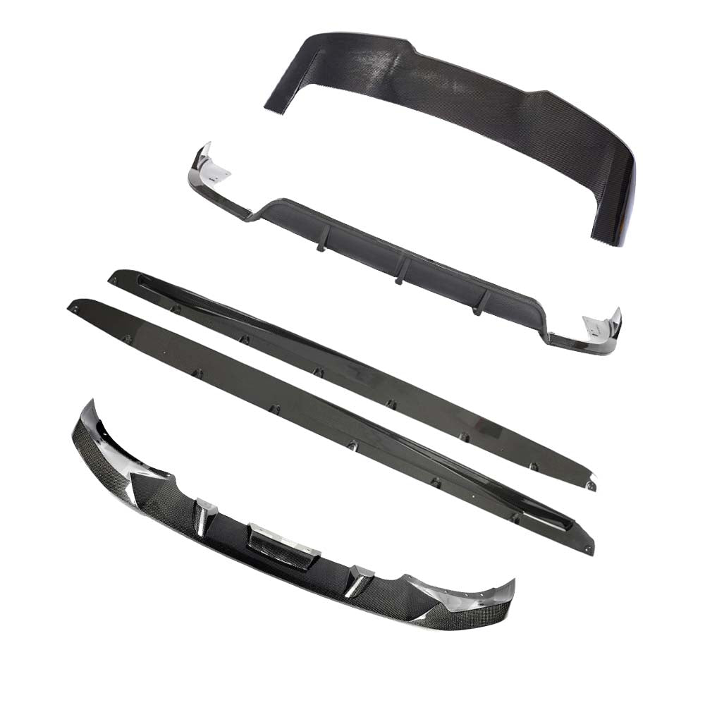 BMW G05 X5/X5M 2023+ CT Carbon full carbon fibre diffuser kit, showcasing the sleek design and high-quality material.