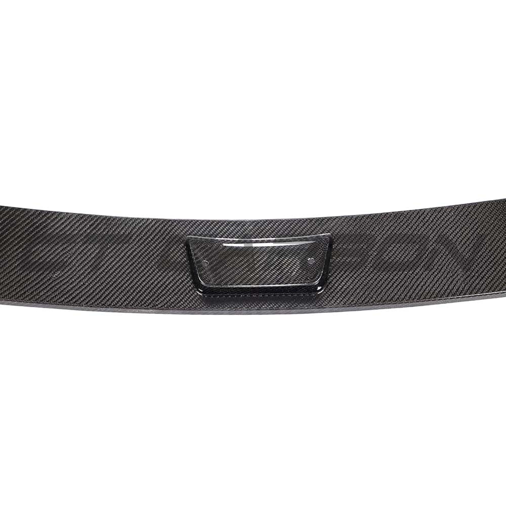 Carbon fibre diffuser for Toyota Supra 2019+ A90 by CT Carbon, showcasing sleek aerodynamic design and high-quality material.