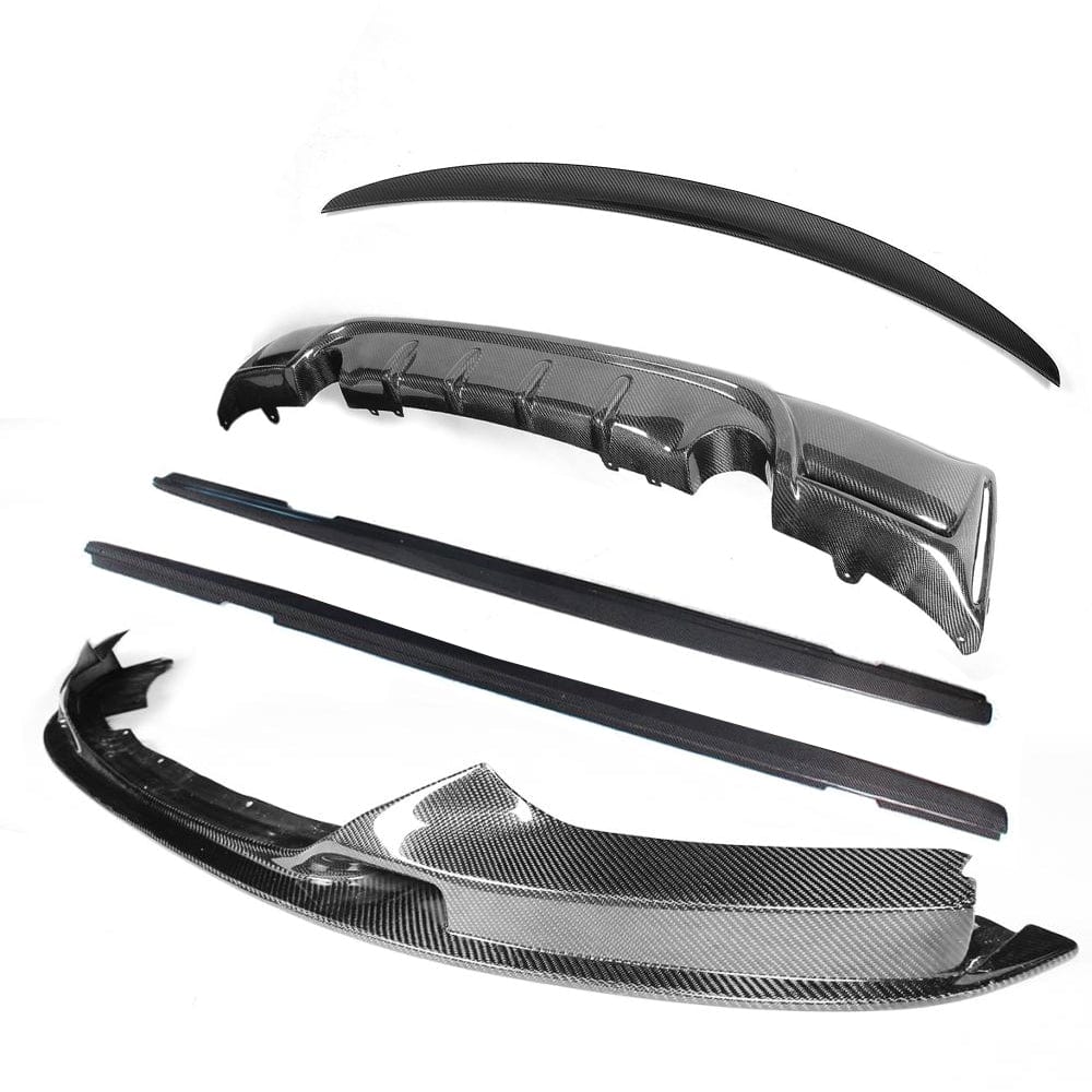 BMW F22 2 Series full carbon fibre kit by CT Carbon, featuring lightweight, high-quality carbon fiber components for sporty upgrade.