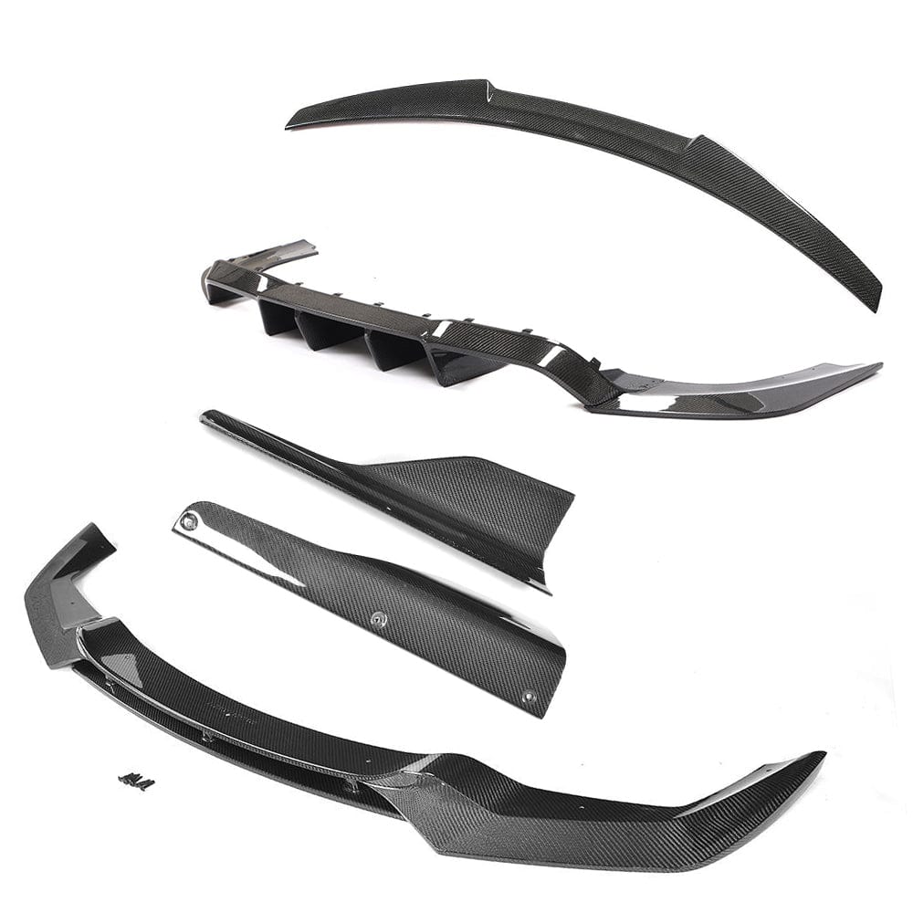 BMW F87 M2 full carbon fiber kit by CT Carbon, includes custom forged carbon fiber components for a sleek, lightweight upgrade.