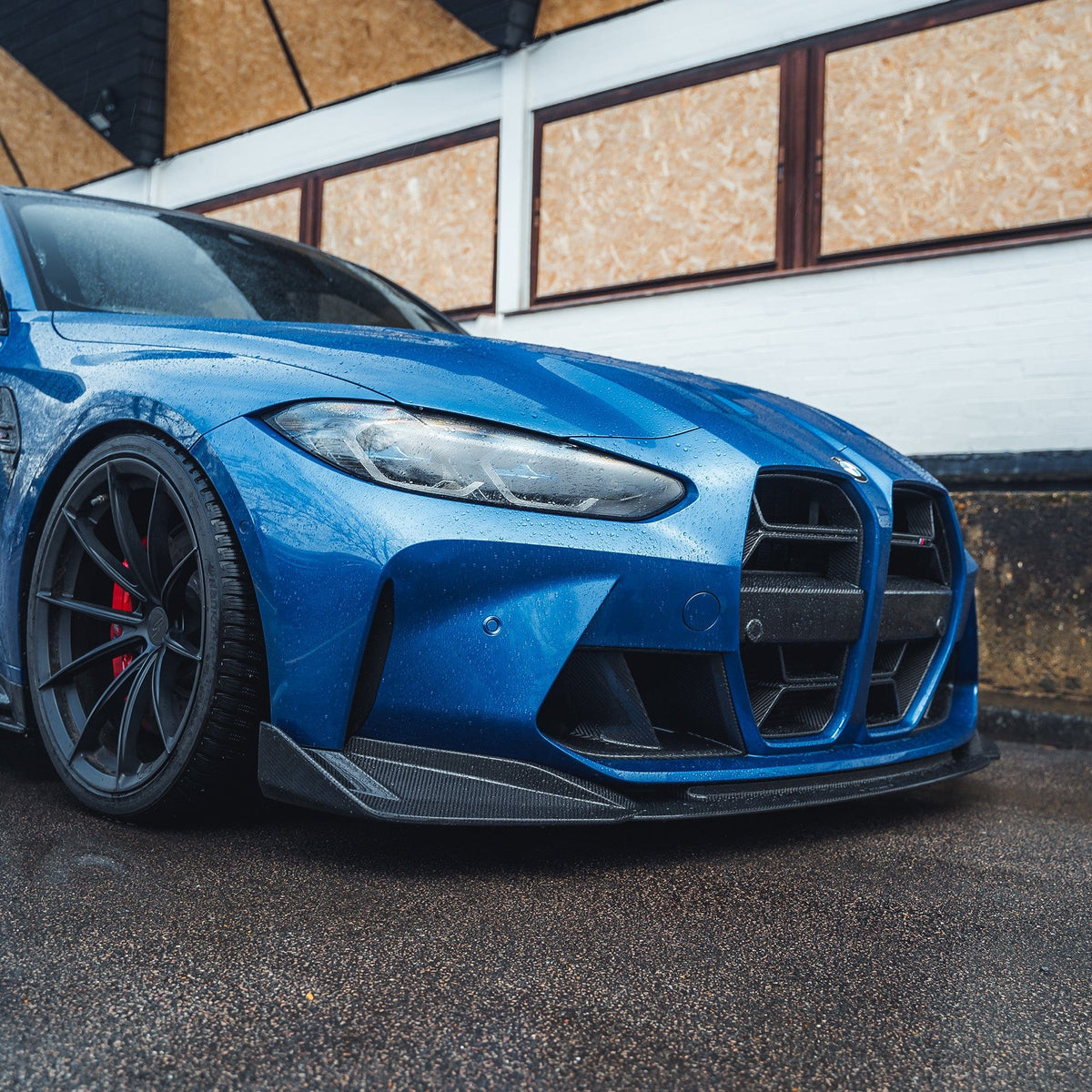 CT Carbon BMW M3 M4 G80 G82 carbon fibre bumper ducts, automotive accessories, lightweight aerodynamic upgrade for performance.