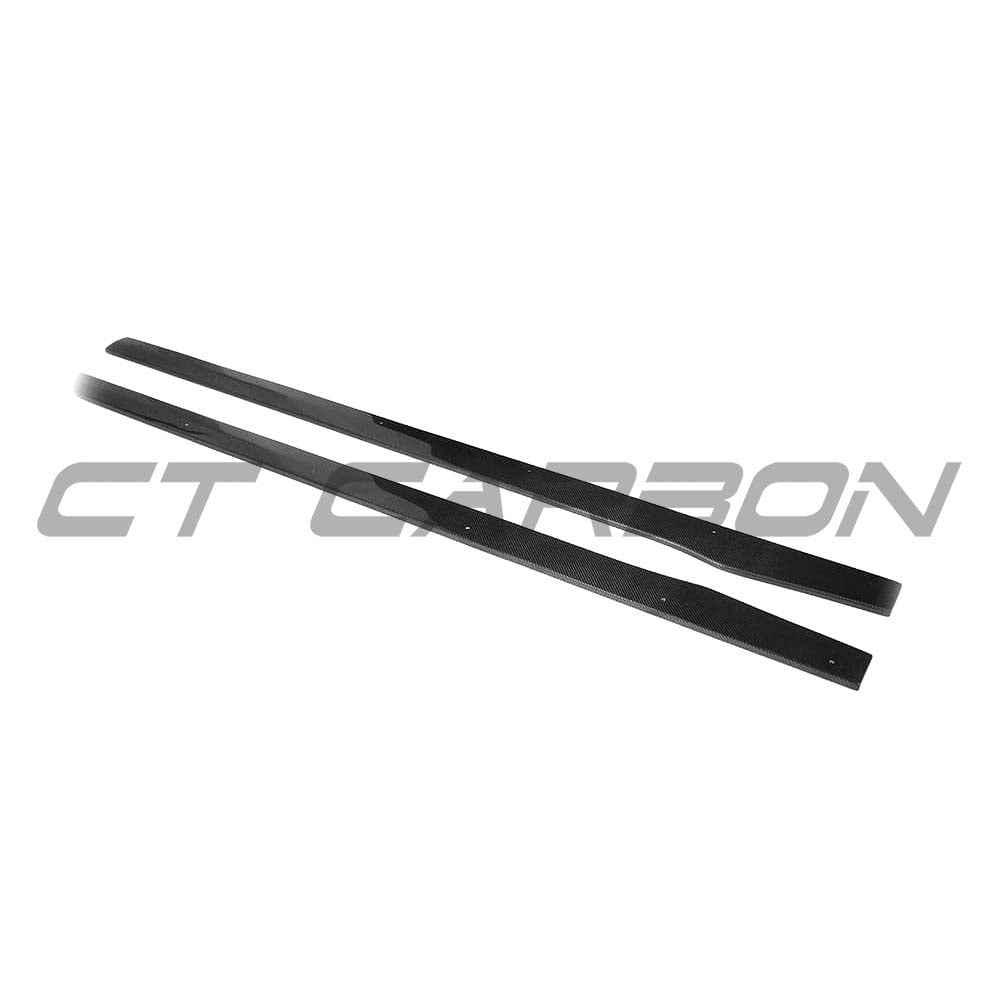 Full Mercedes C-Class C43 W205 coupe carbon fiber kit by CT Carbon, featuring detailed carbon fiber components for exterior upgrade.
