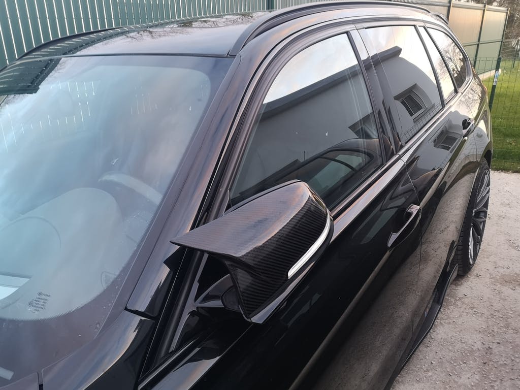 BMW Fxx series carbon fibre mirrors by CT Carbon, OEM M-style replacement side mirrors for F20, F21, F22, F23, F30, F31, F32.