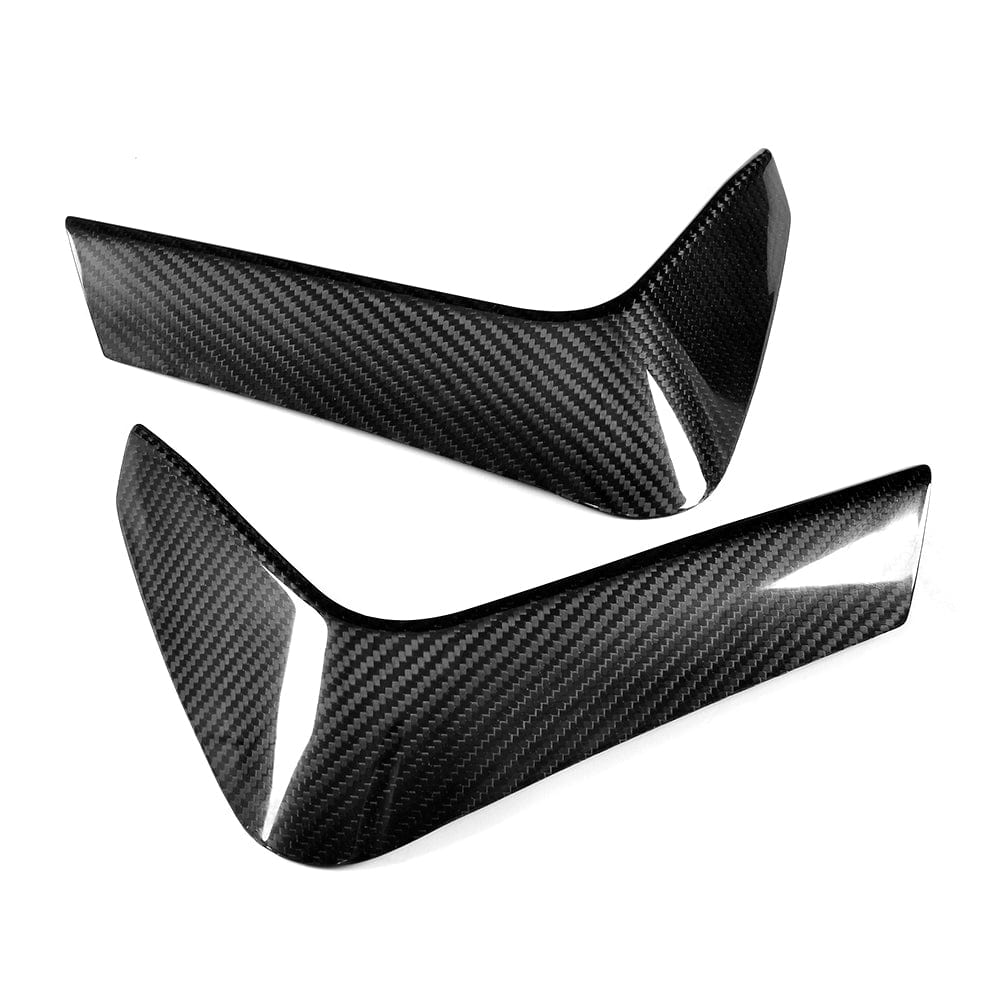 BMW M3 M4 F80 F82 F83 carbon fibre rear bumper canards, CT Carbon accessories for aerodynamic enhancement.