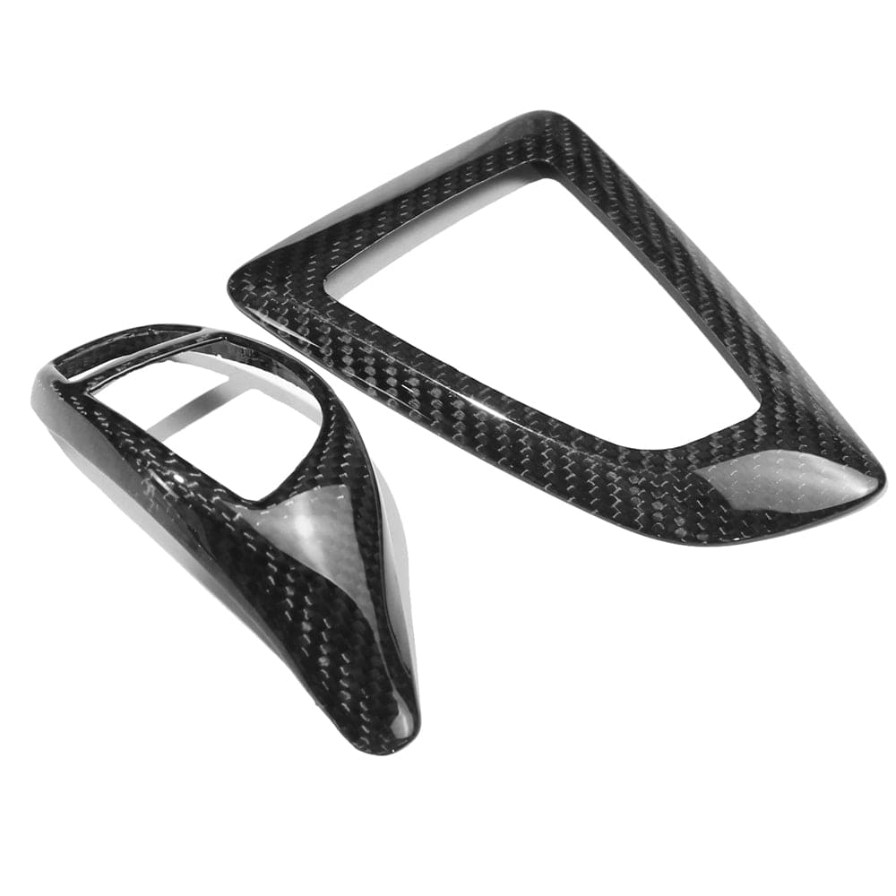 BMW Fxx ZF shifter and surround set by CT Carbon, LHD V2, sleek carbon fiber accessories for enhanced interior style.