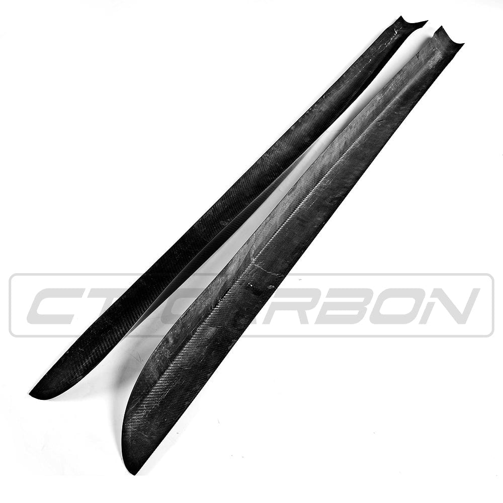 BMW F15/F85 X5/X5M CT Carbon fiber side skirts, lightweight MP style for enhanced sporty appearance and aerodynamic performance.