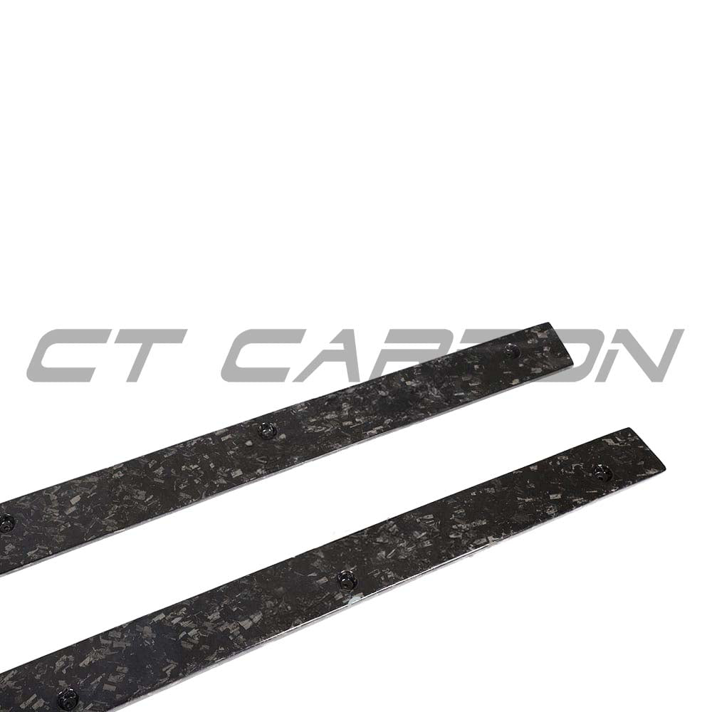 MERCEDES C63/C63S W205 COUPE & SALOON FORGED CARBON FIBRE SIDE SKIRTS - V2