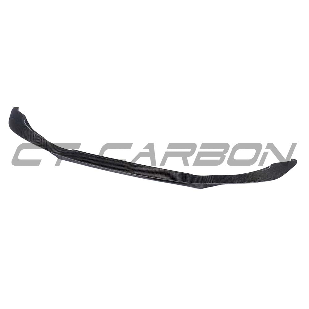 BMW M3 M4 F80 F82 F83 carbon fiber splitter by CT Carbon, V4 style, front aerodynamic splitter for performance and style.