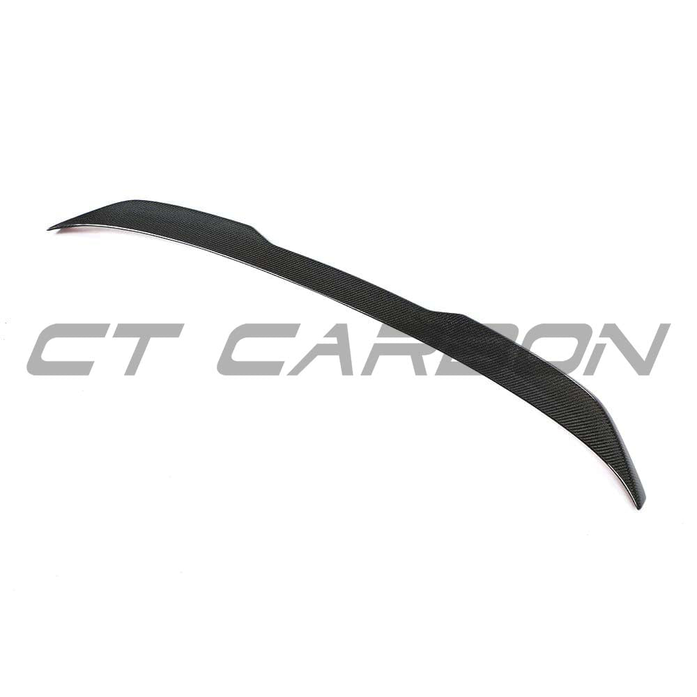 BMW G30 5 Series 2016-2023 CT Carbon V8 kit with carbon fiber splitter and spoiler, featuring sporty MP style design.