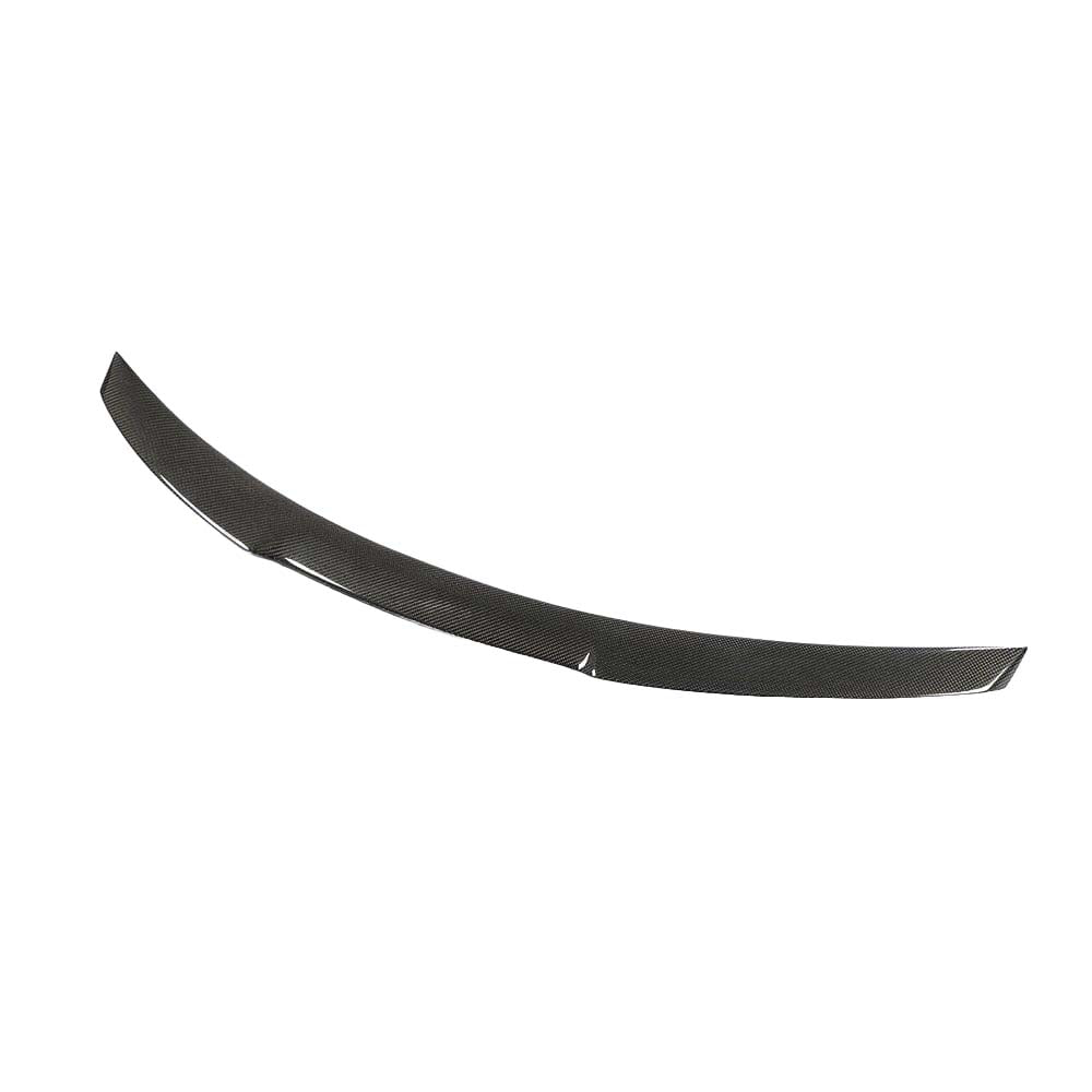 BMW M4 F82 carbon fibre spoiler by CT Carbon, MP style, showcasing sleek, aerodynamic design on a high-performance sports car.