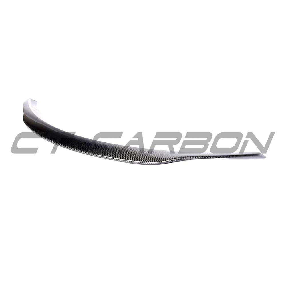 Mercedes C63 W205 2015-2018 coupe carbon fiber spoiler kit by CT Carbon, featuring a ducktail design with PS style finish.