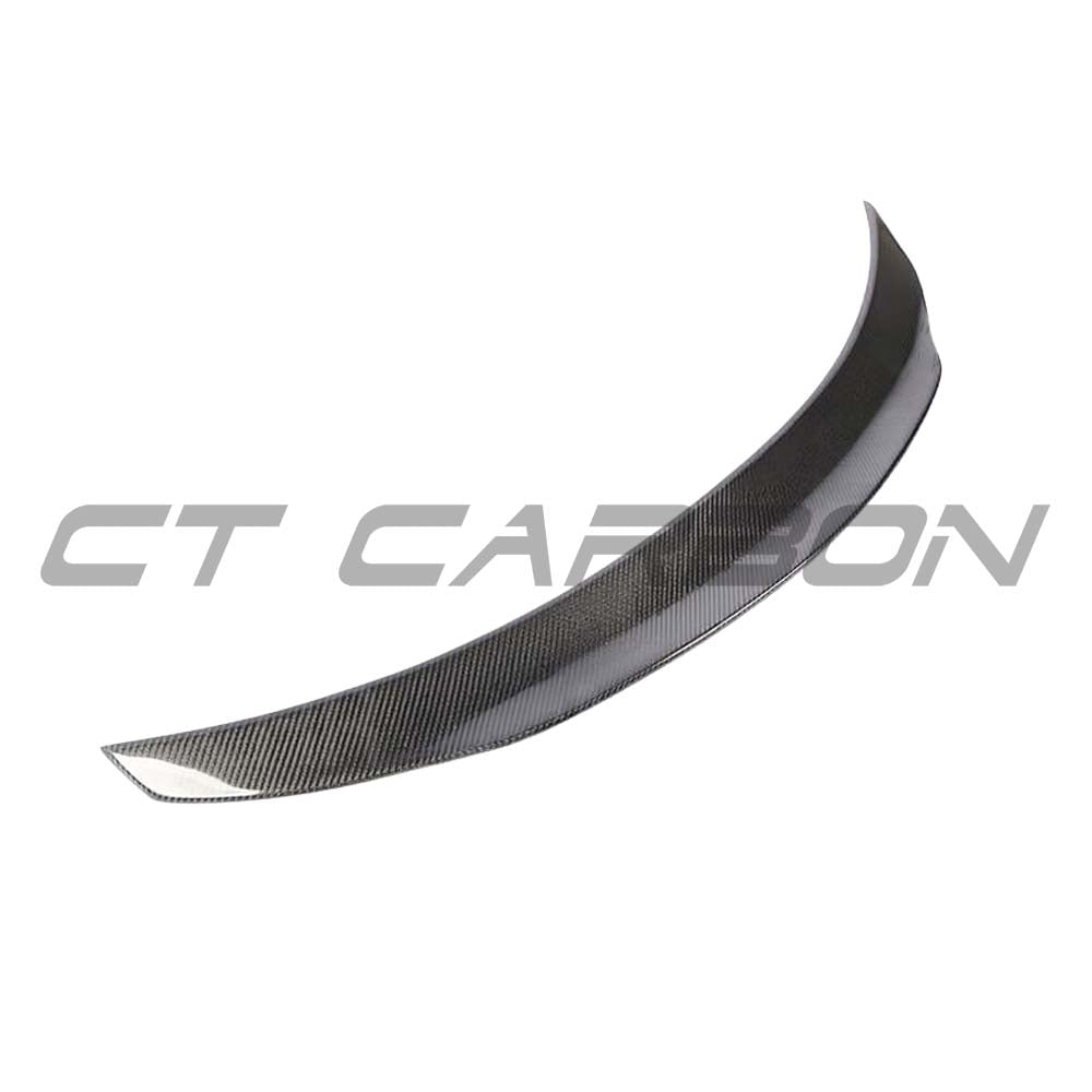 Full car carbon fiber kit for Mercedes C63 W205 coupe, featuring a ducktail spoiler and PSM style design by CT Carbon.