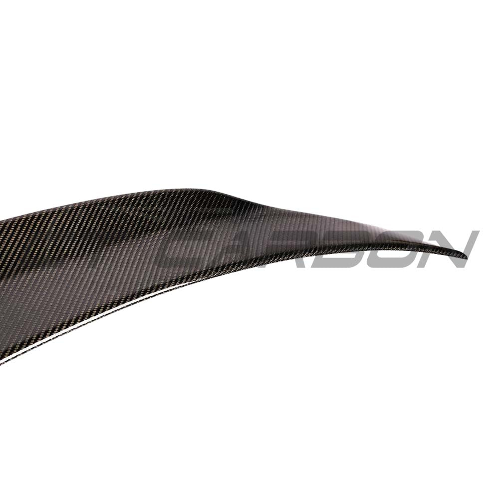 Mercedes C63 W205 coupe 2015-2018 CT Carbon full carbon fiber kit, featuring a sleek rear ducktail spoiler.