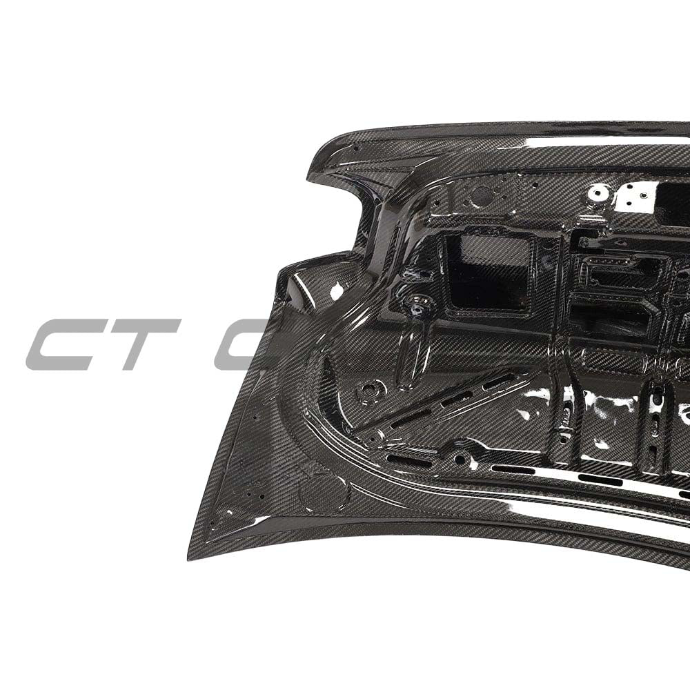 BMW M2 and 2 Series CT Carbon fiber bootlid, F87 and F22 models, featuring lightweight, high-performance carbon fiber material.