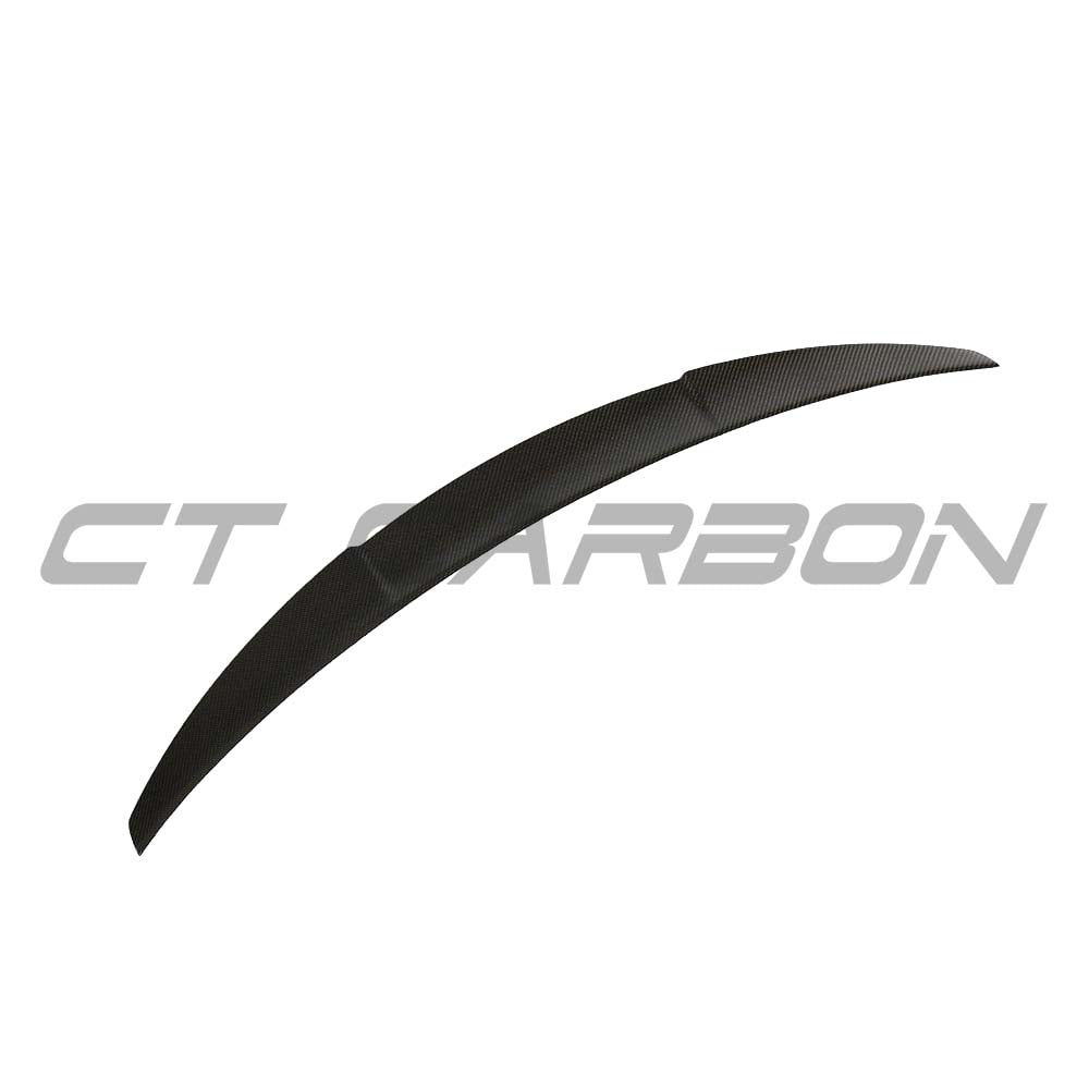 BMW M2 F87 F22 carbon fibre spoiler by CT Carbon, featuring sleek ARK style design on a sports coupe.
