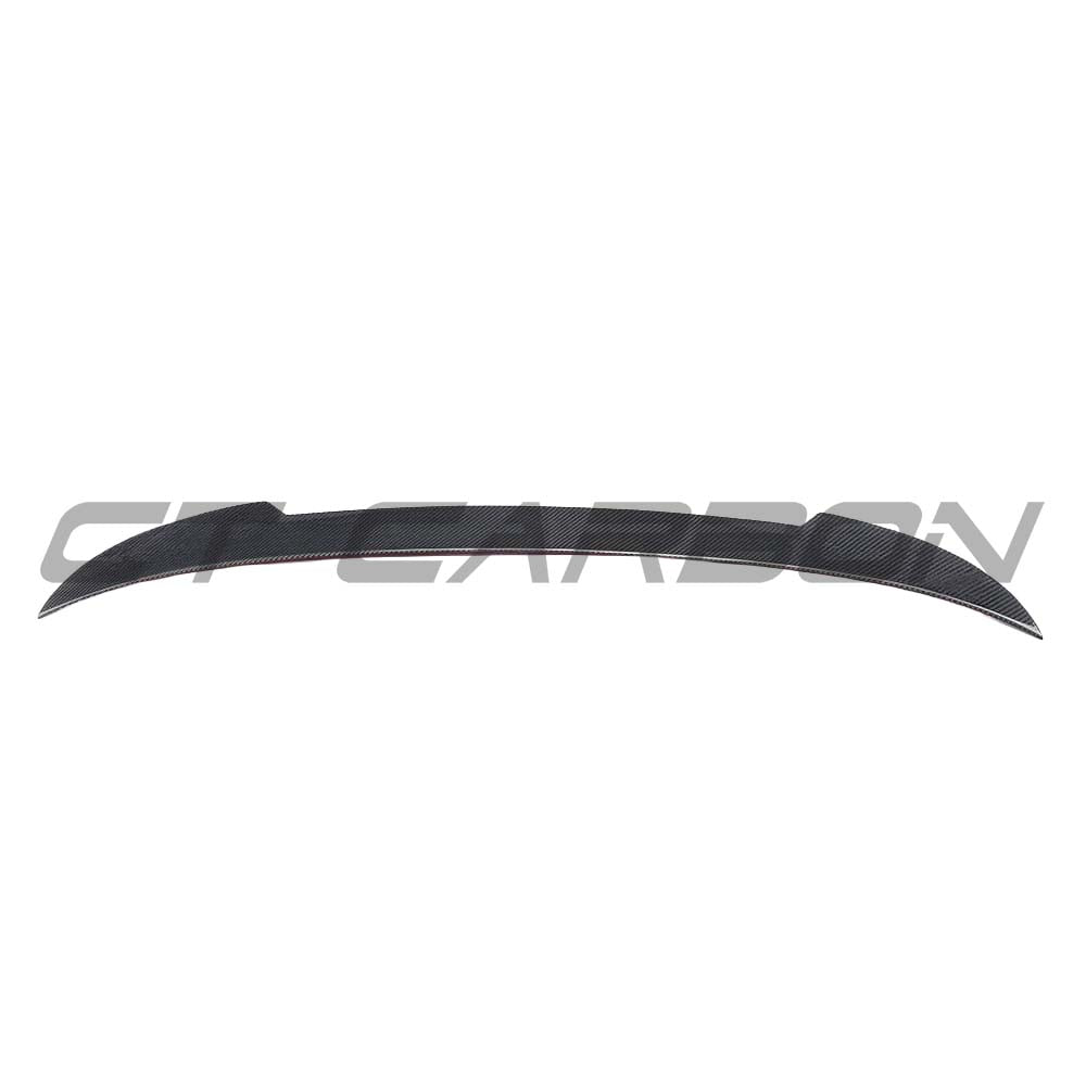 BMW M4 F83 & F33 carbon fibre spoiler by CT Carbon, showing sleek, aerodynamic design for 4 Series models with performance style.