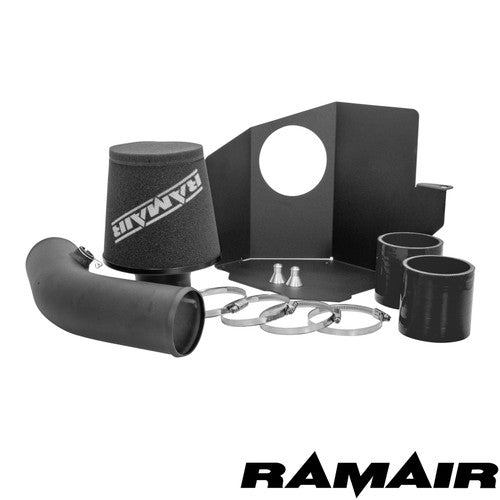 Ramair air filter induction intake kit for Ford Fiesta ST MK8 1.5 Ecoboost, showing the black filter and intake tubing.