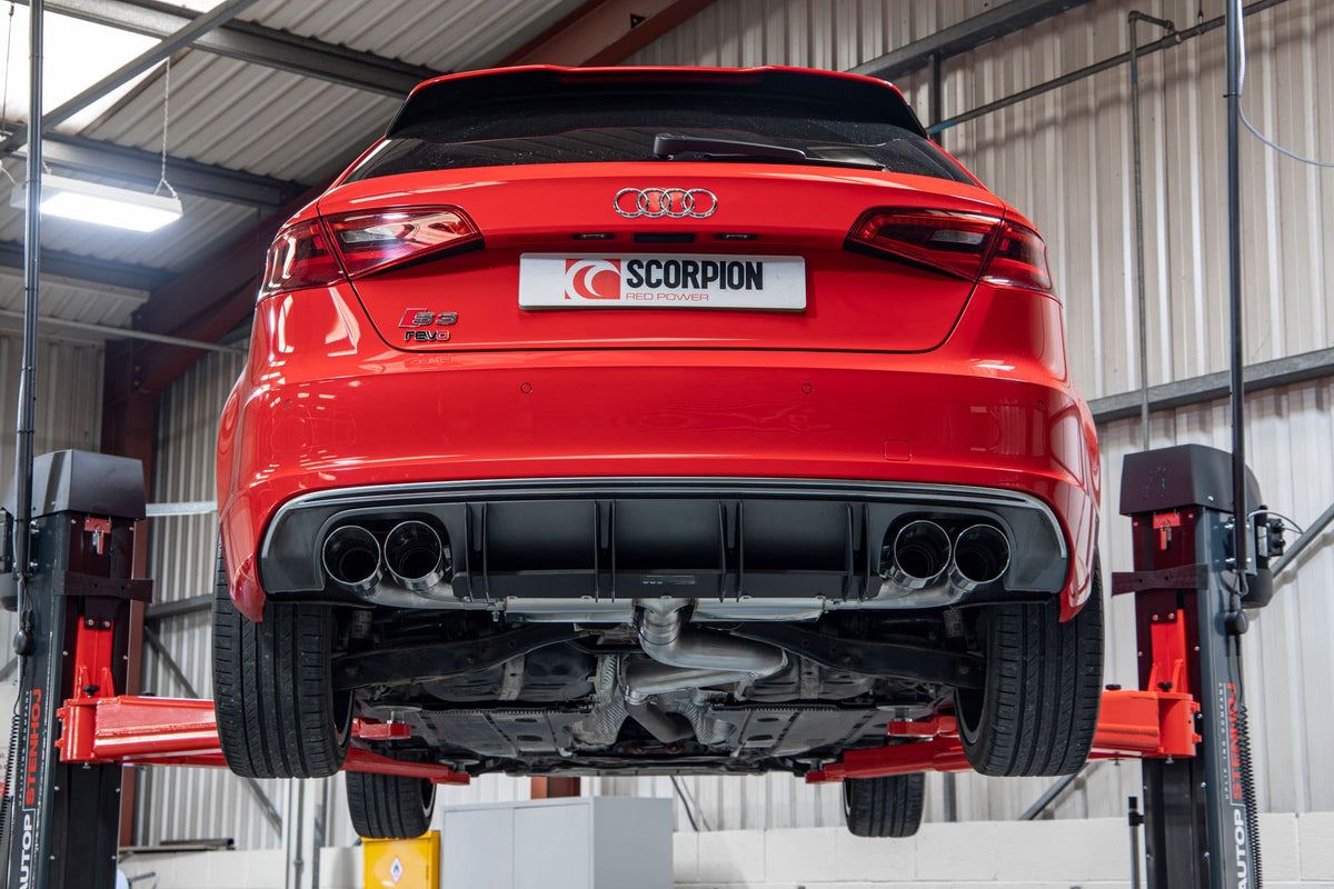 Scorpion Exhausts GPF-Back exhaust system for Audi S3 8V 3-Door/Sportback non-resonated cat system without valves
