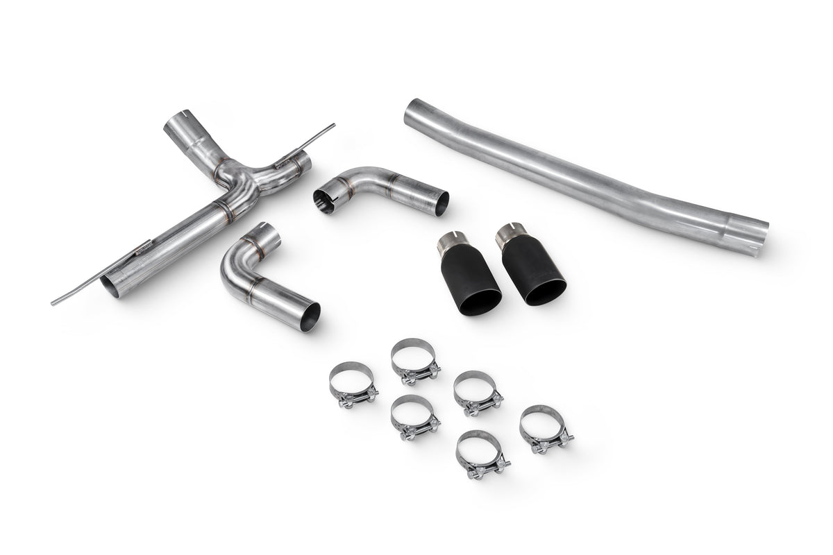 Scorpion BMW 330D/335D F30/F31, F32 430D/435D non-resonated half exhaust system with dual chrome tips and stainless steel construction.