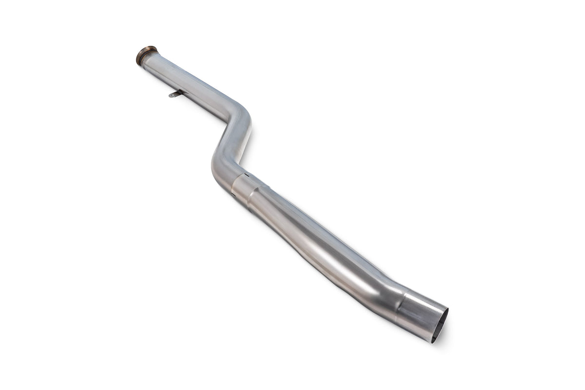 Scorpion BMW 230i G42 GPF delete pipe showing sleek stainless steel exhaust component for GPF models.