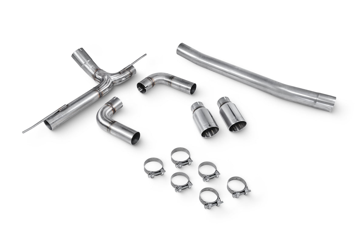 Scorpion BMW 330D/335D F30/F31, F32 430D/435D xDrive half exhaust system with non-resonated muffler, stainless steel finish