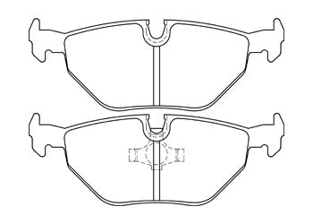 Official Endless EIP020 brake pad shape drawing