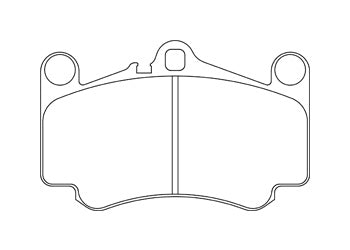 Official Endless EIP179 brake pad shape drawing