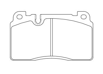 Official Endless EIP265 brake pad shape drawing