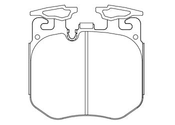 Official Endless EIP302 brake pad shape drawing