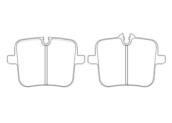 Official Endless EIP303 brake pad shape drawing